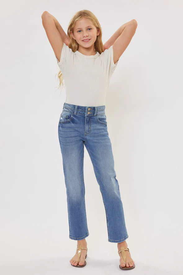 Dream High Rise Straight Leg Jeans