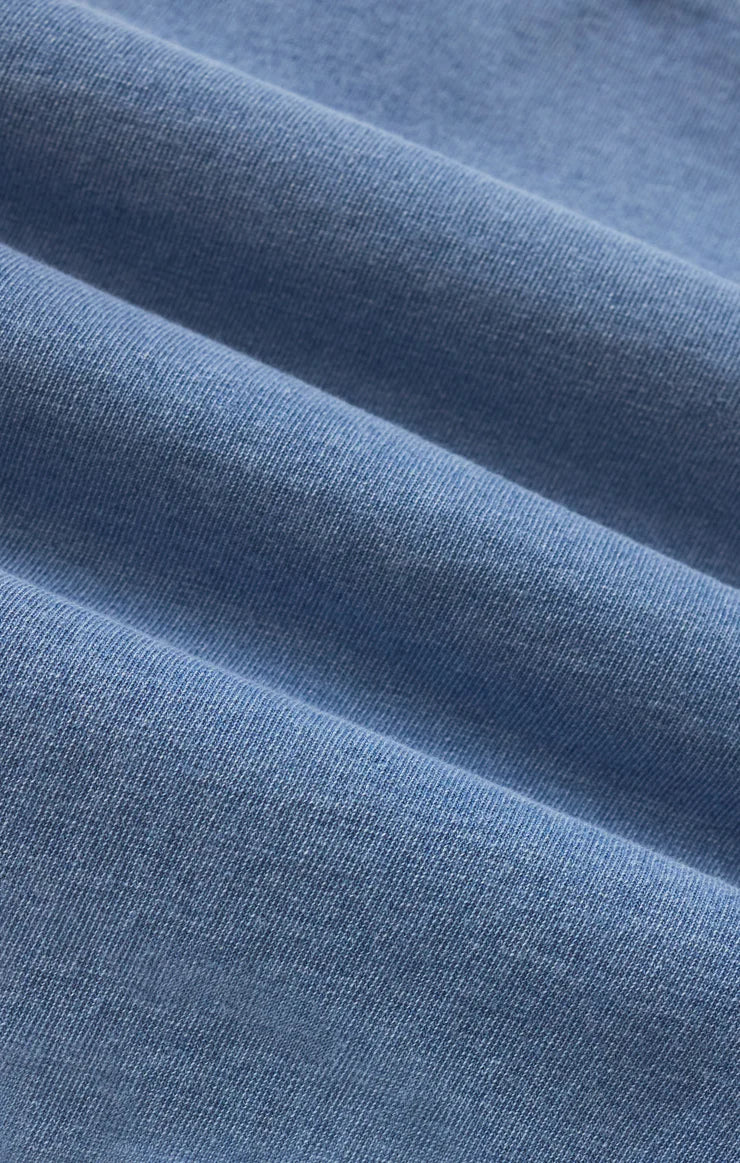 Kalani Jersey Denim Dress - Santorini Indigo