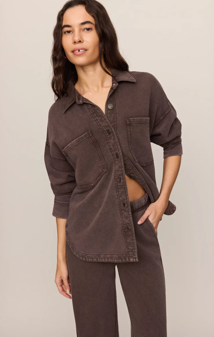 All Day Knit Jacket - Dark Chocolate