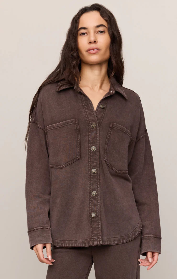 All Day Knit Jacket - Dark Chocolate