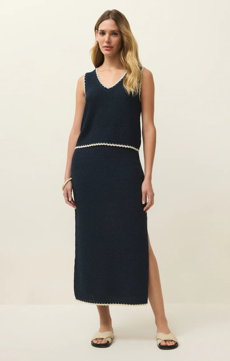 Yessenia Whipstitch Skirt - Eclipse