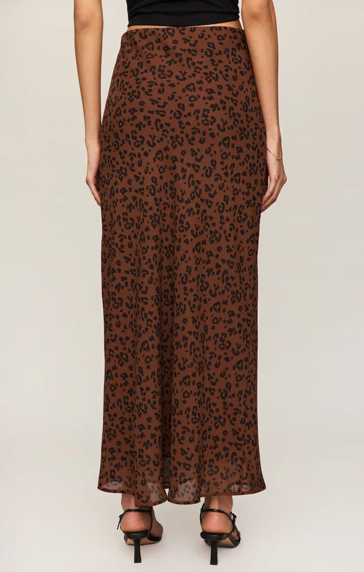 Europa Leopard Skirt - Burnt Umber