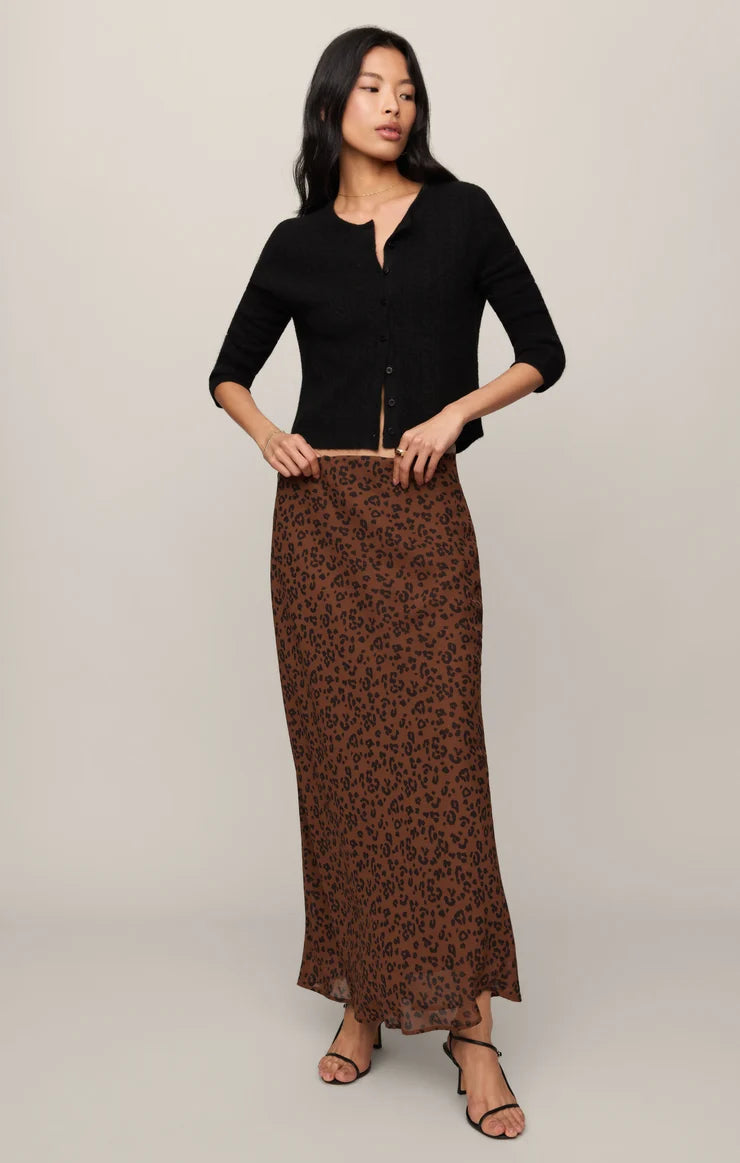 Europa Leopard Skirt - Burnt Umber