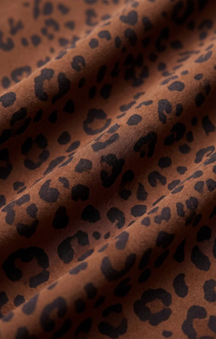 Europa Leopard Skirt - Burnt Umber