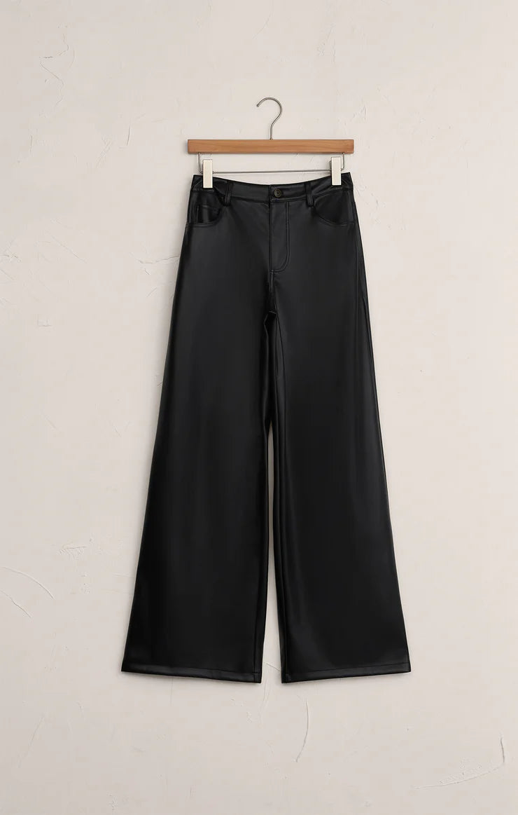 Marli Wide Leg Vegan Leather Pant