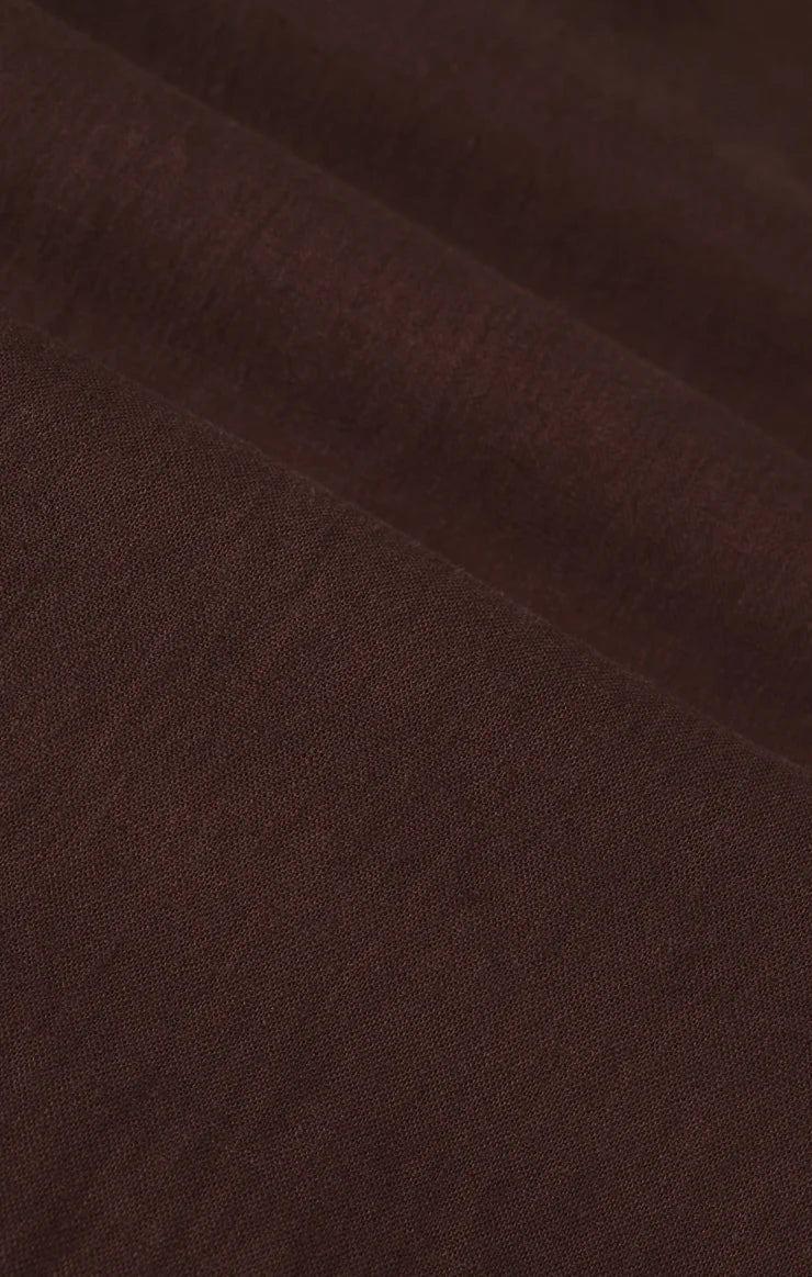 Scout Linen Pant - Chocolate Cherry