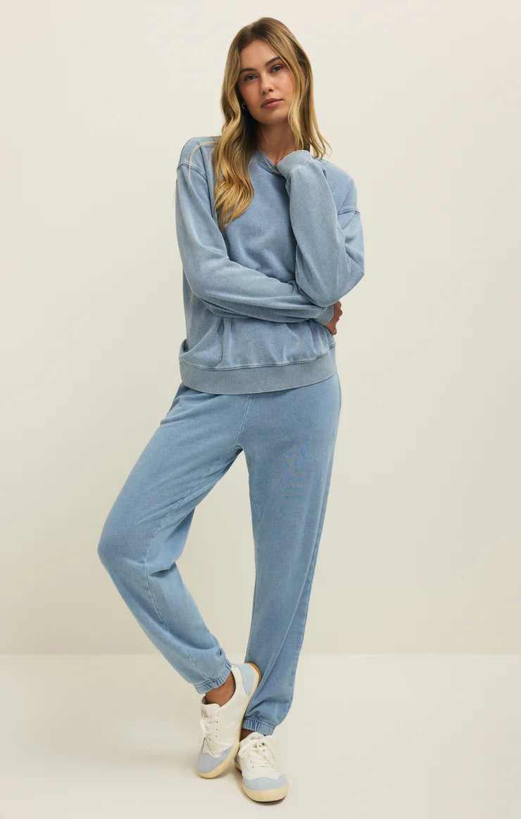 Downtown Knit Denim Jogger - Ocean Air Indigo