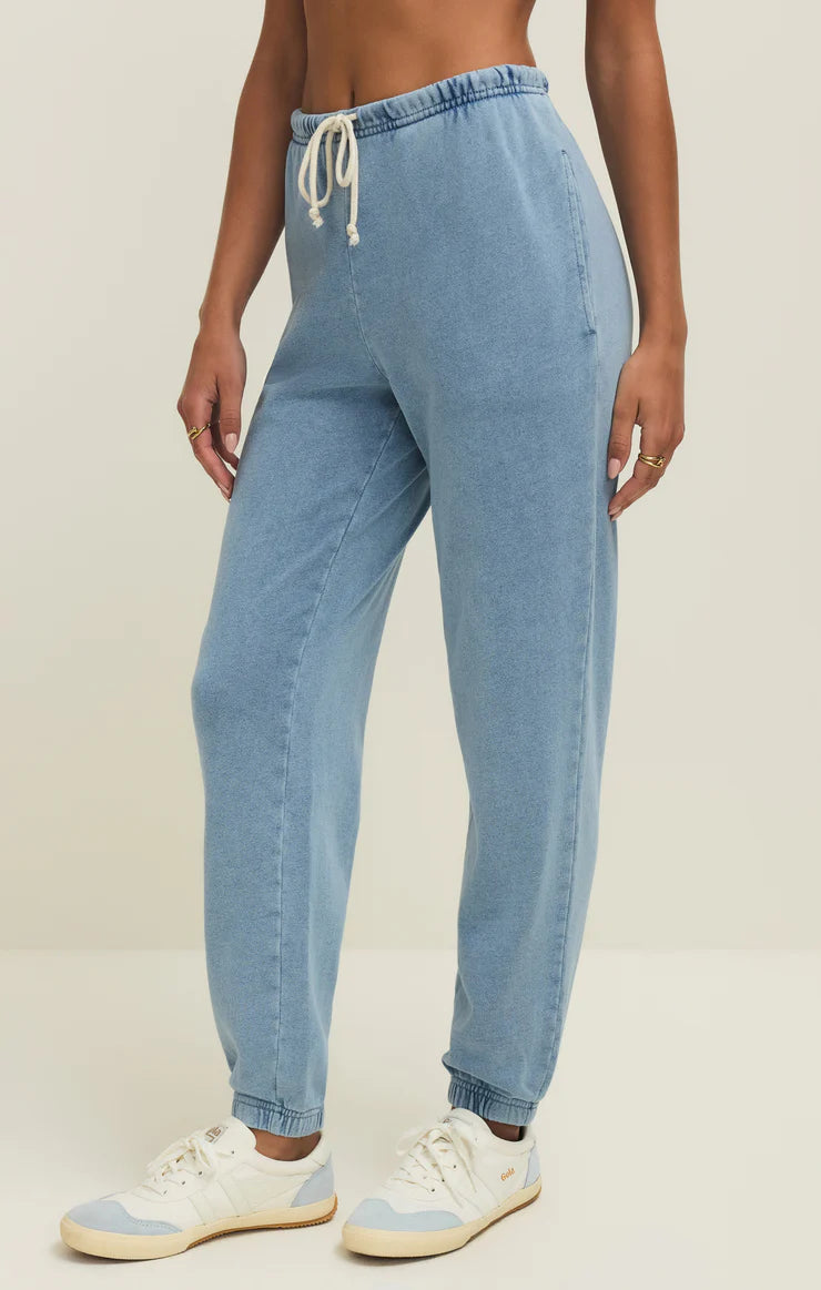 Downtown Knit Denim Jogger - Ocean Air Indigo