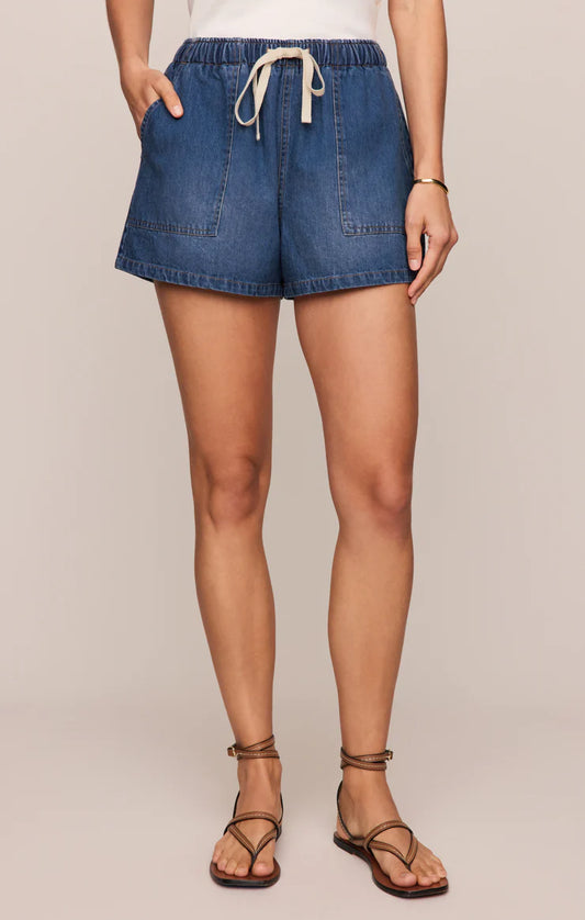 Daycation Denim Utility Short - Deep Water