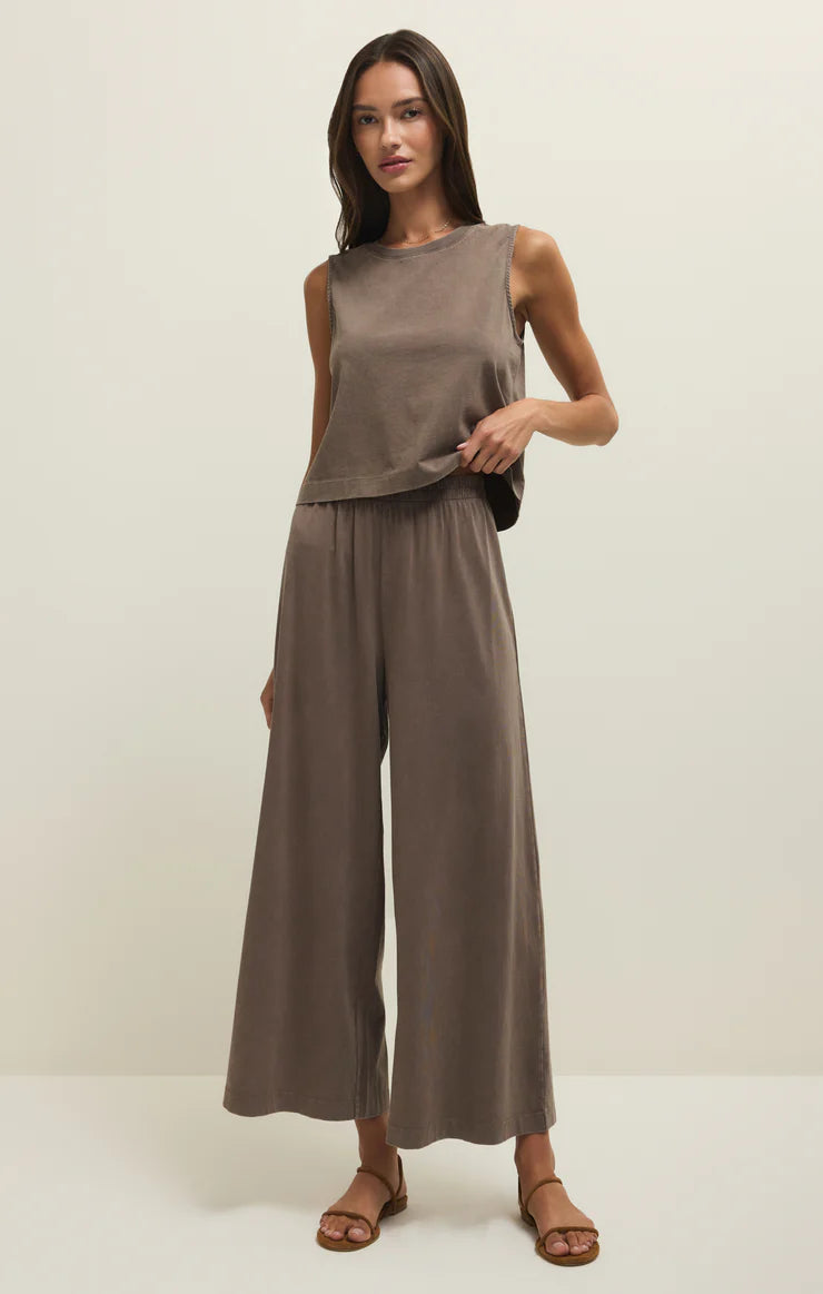 Sloane Jersey Muscle Tank - Perfectly Taupe