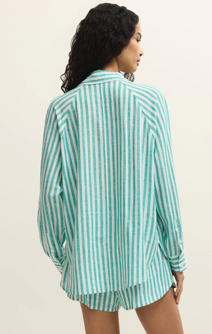 The Perfect Linen Striped Top - La Palma
