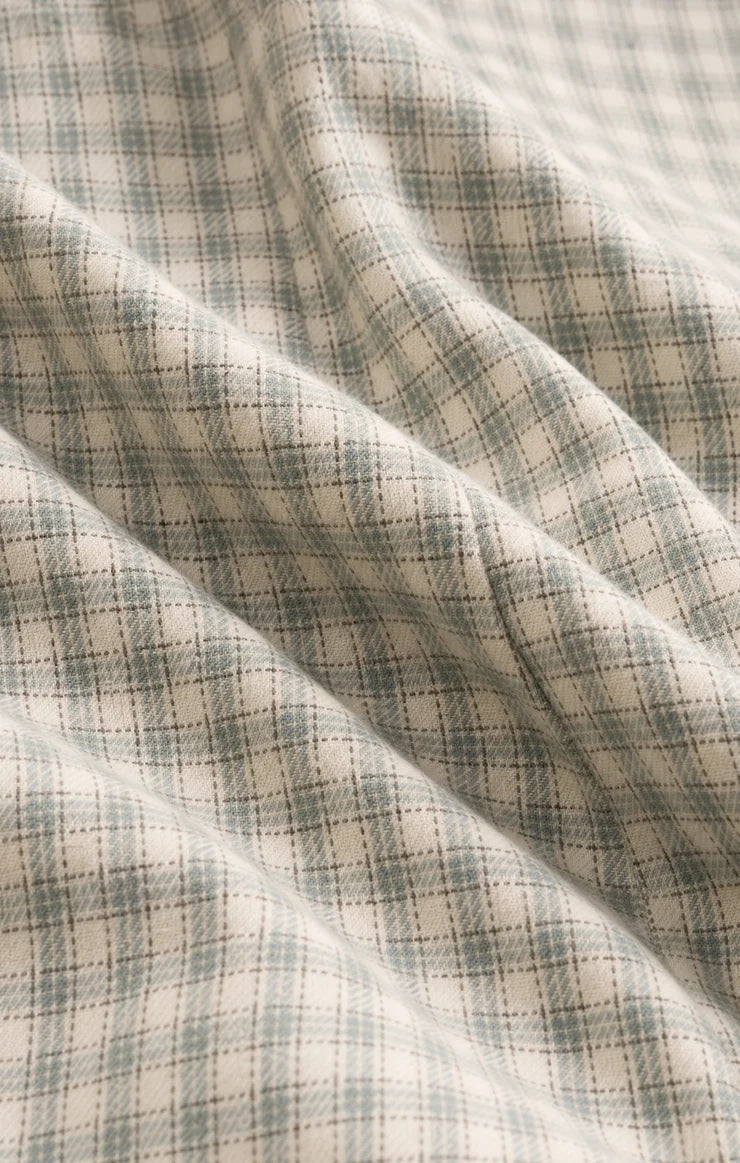 River Plaid Button Up - Emerald Cove