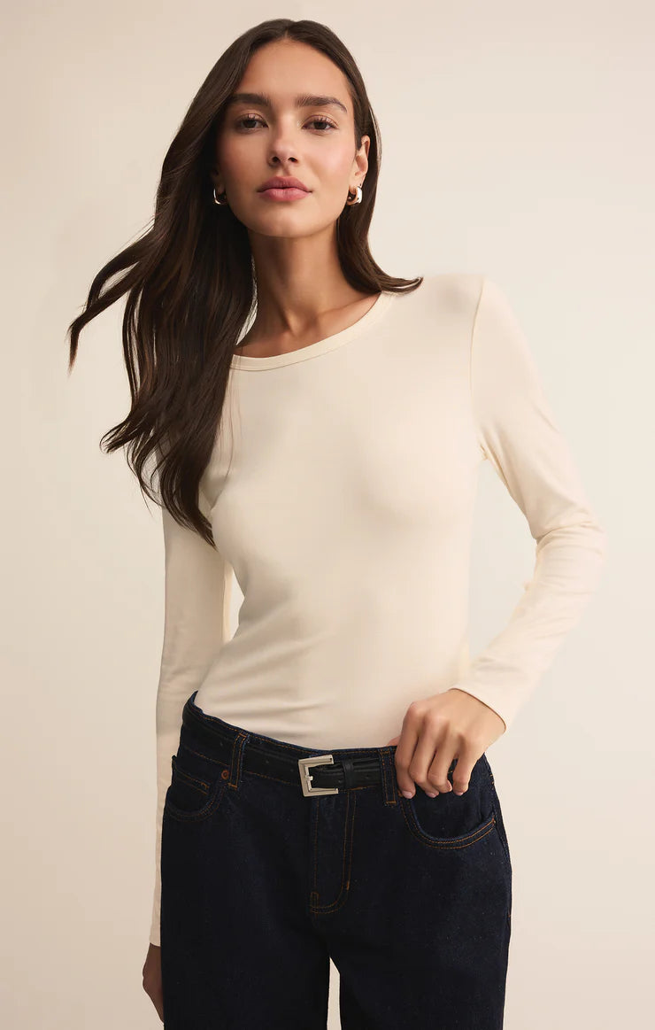 Second Skin Crew Long Sleeve - Cloud