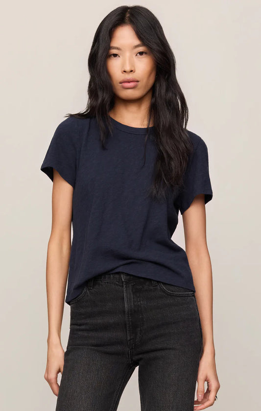 Junie Slub Tee Shirt - Eclipse