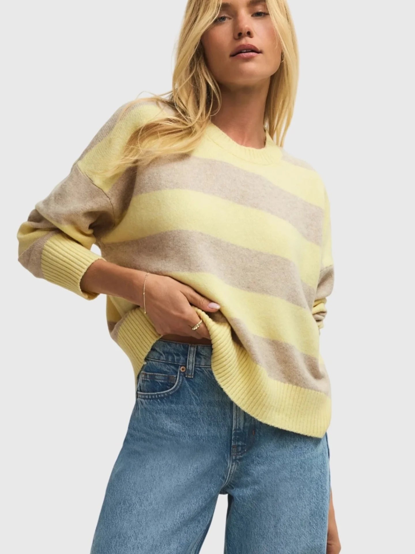 Cirrus Stripe Sweater - Sunnyside