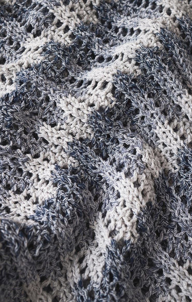 Ballast Crochet Stripe Sweater Top