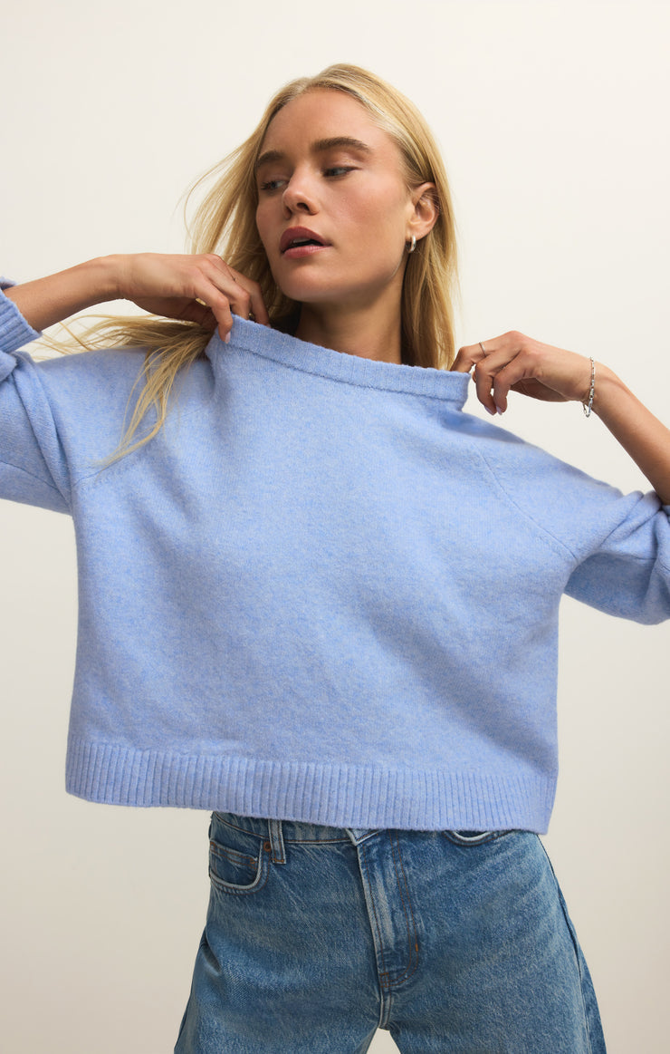 Coming Up Sweater -  Blue