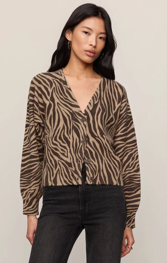 All The Wild Zebra Cardigan