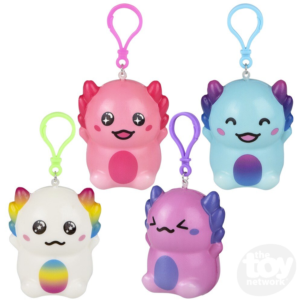 Axolotl Squish Backpack Clip - Assorted