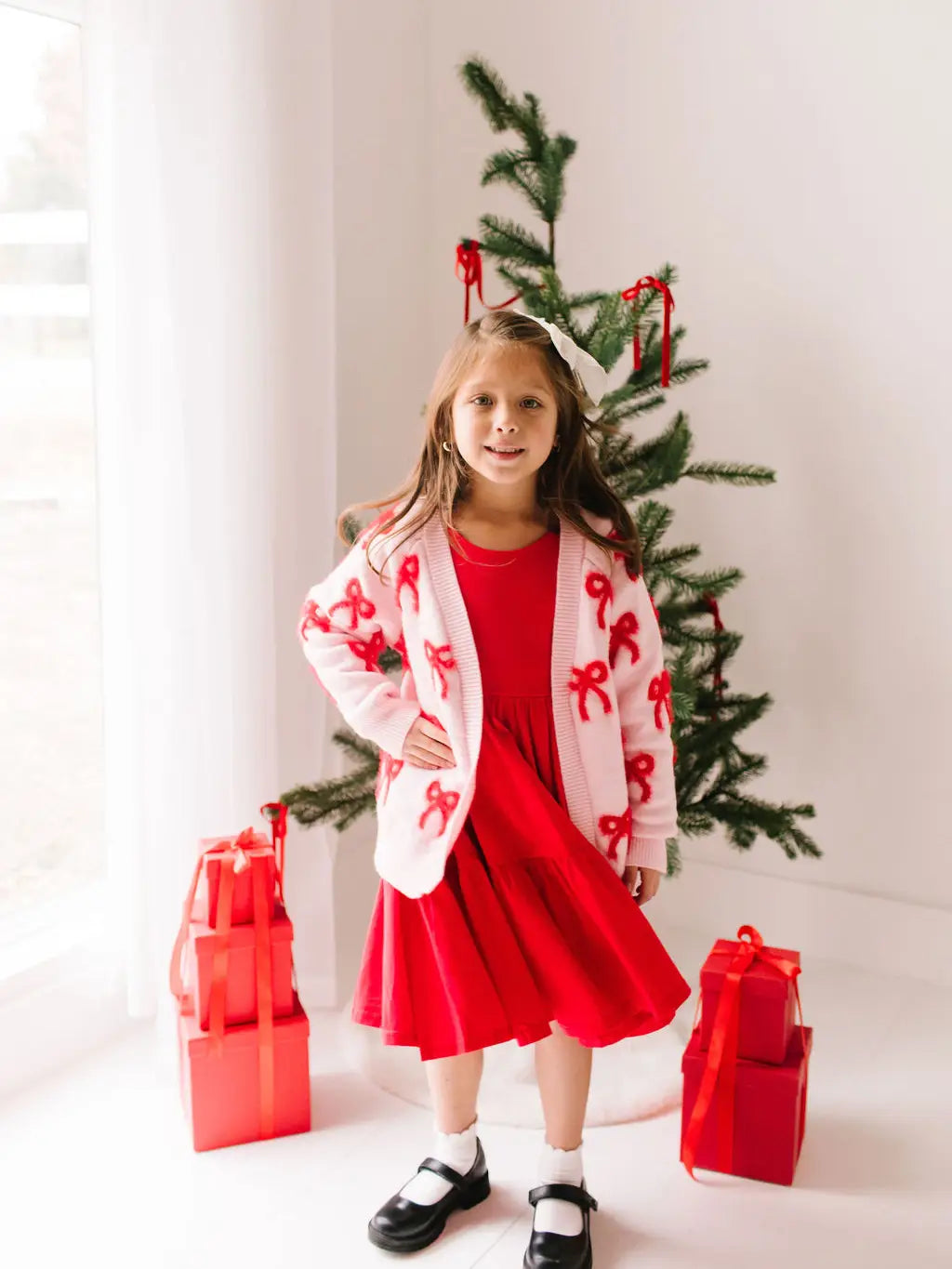 Bow Knit Cardigan | Kids