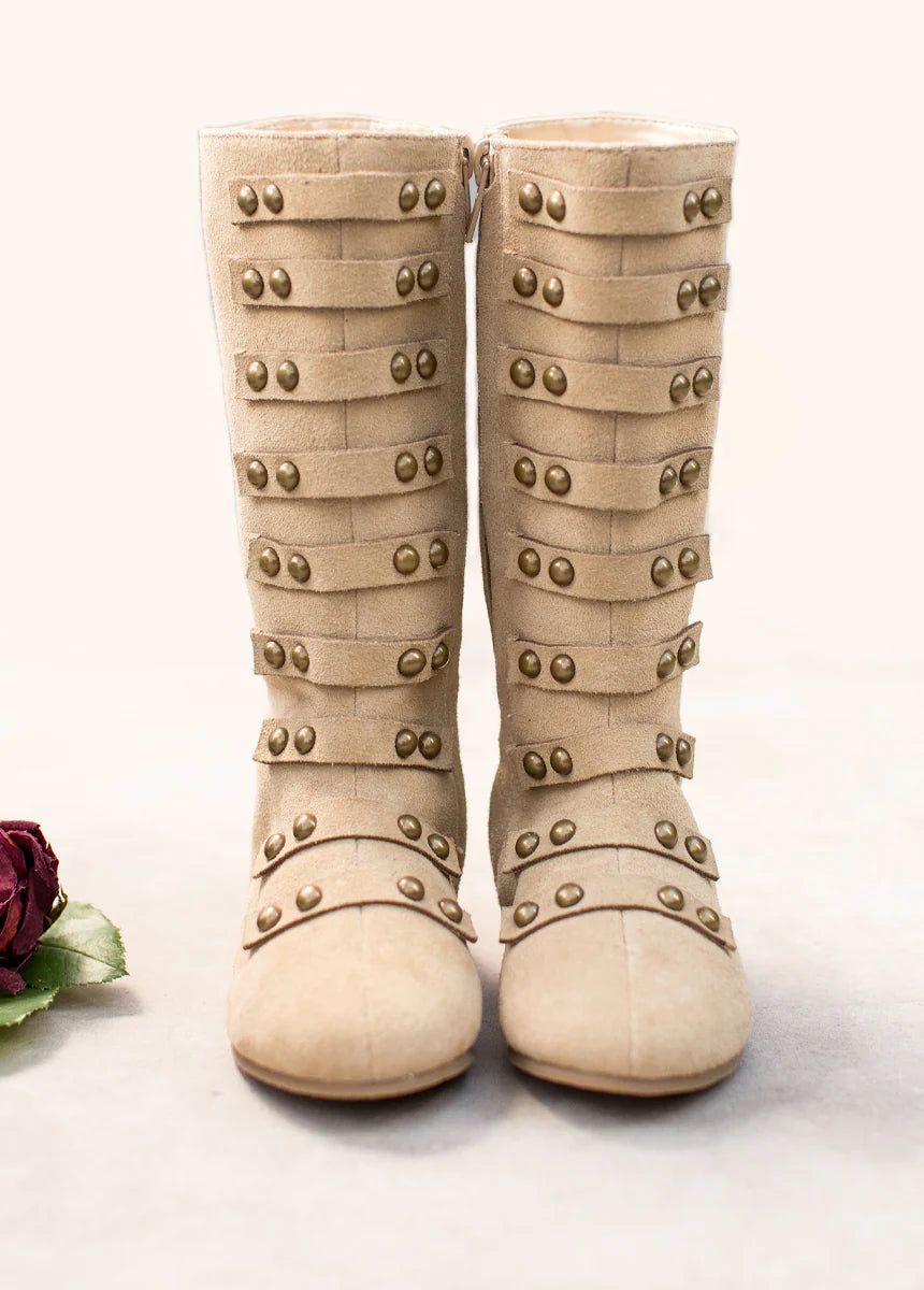 Tan Suede Freya Boots