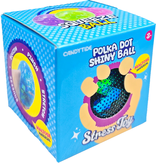 Maltose Polka Dot Shiny Ball Squishy - Assorted