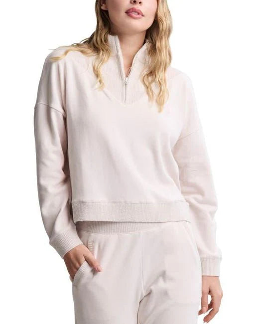 Barefoot Dreams Brushed Fleece With CozyChic Lite Rib - Sand Dune
