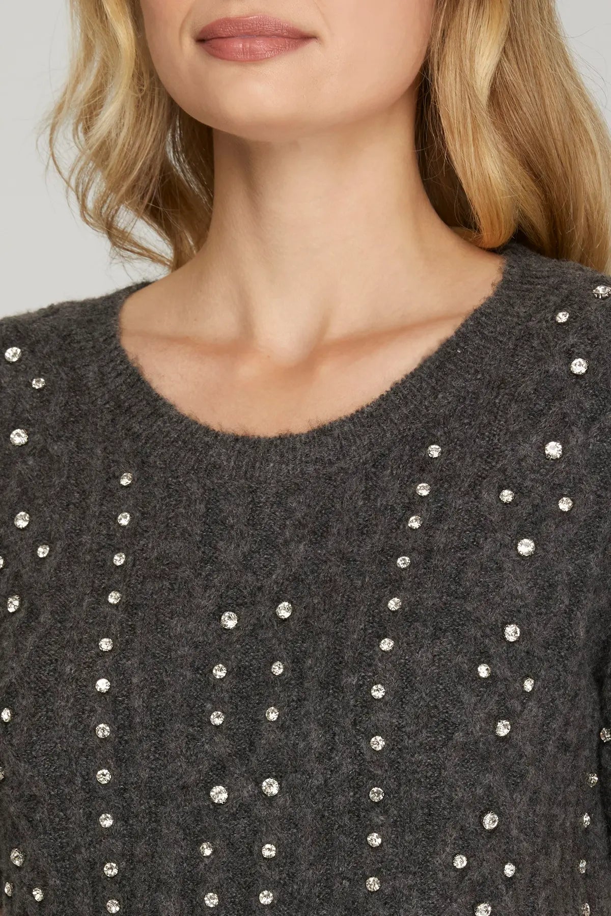Beaded Detail Sweater Top