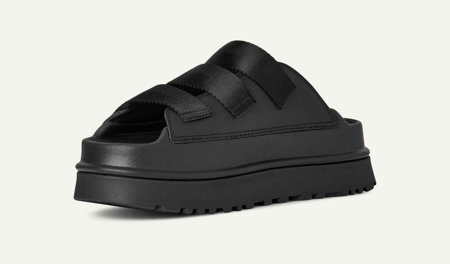 Women Golden Glow Slide - Black