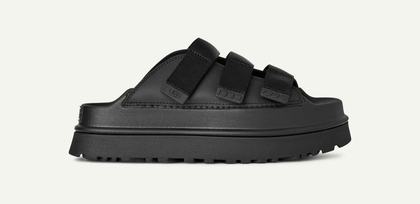 Women Golden Glow Slide - Black