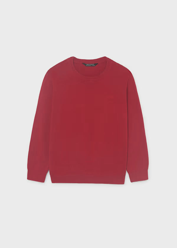 Boys Red Crewneck Sweater