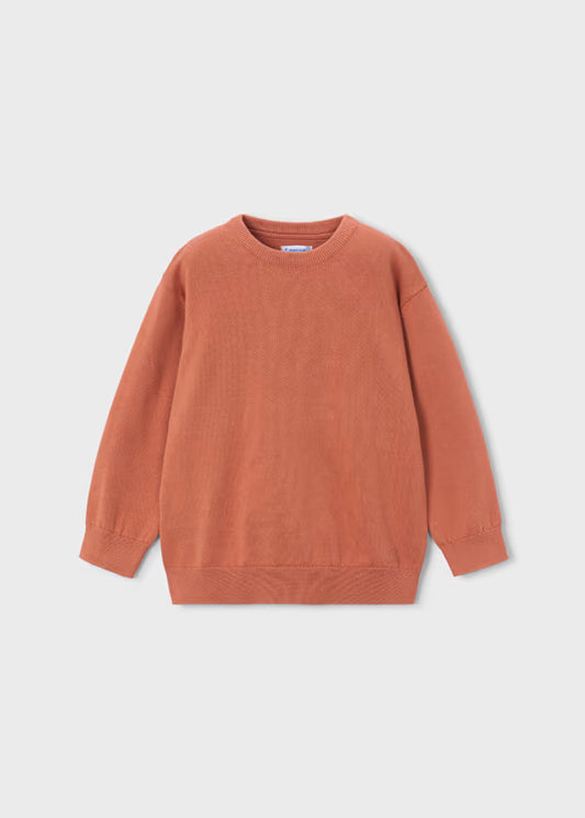 Boys Orange Crewneck Sweater