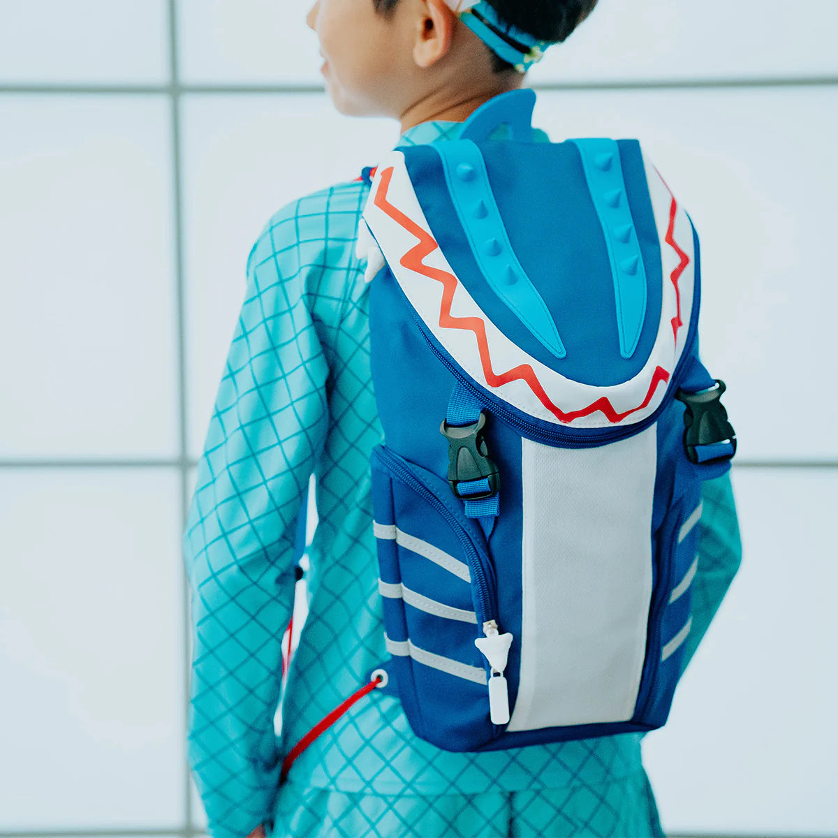 Shark Fin Blue Backpack