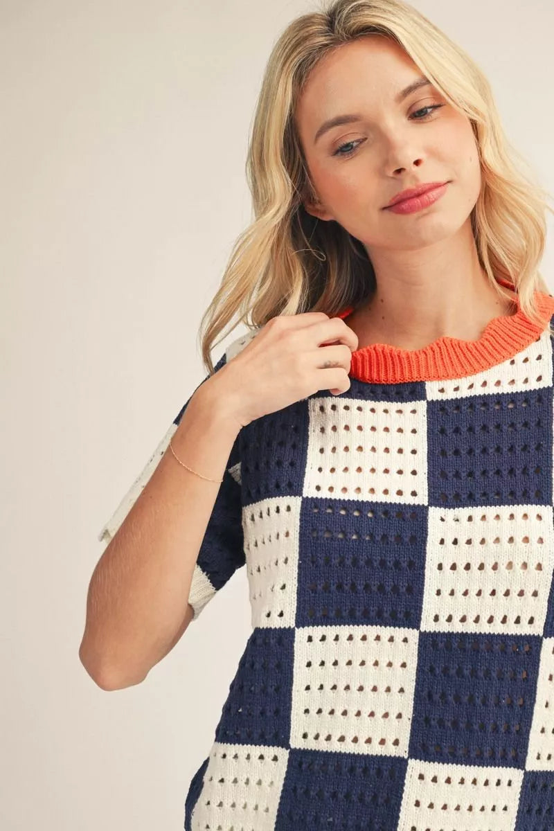 Multi Checkered Shirt - Navy