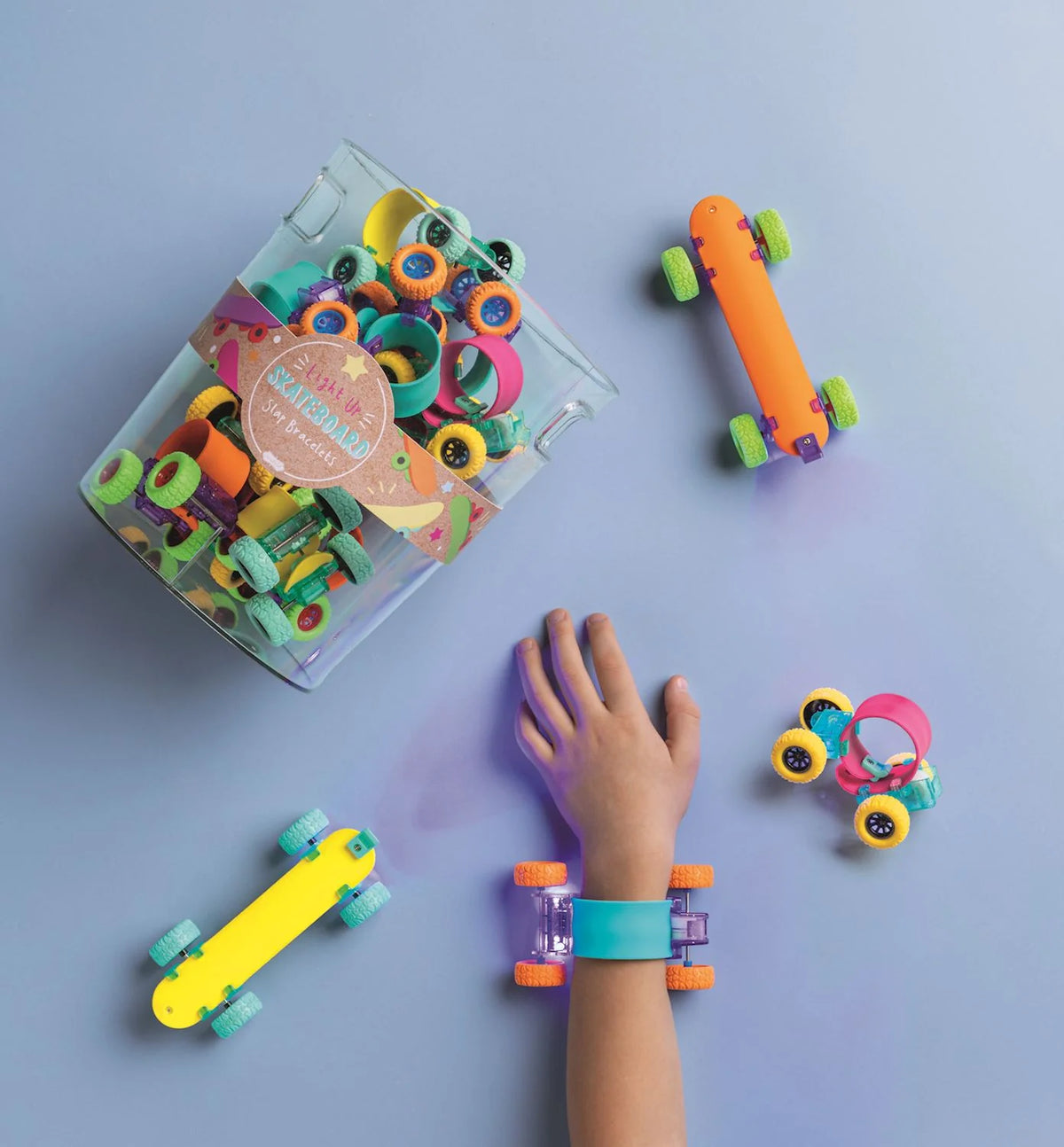 Light Up Skateboard Slap Bands