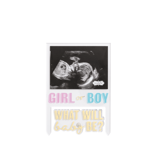 Girl Or Boy Ultrasound Cake Topper