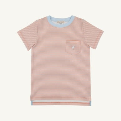Seashore Sherbet and Buckhead Blue Stripe Carter Crewneck