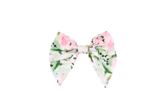 Pastel Floral Classic Bow