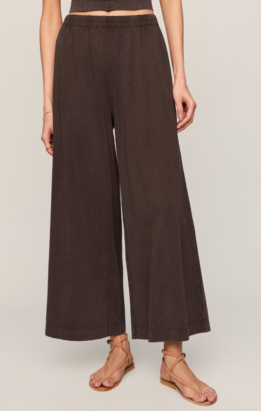Scout Jersey Crop Flare Pant Dark Chocolate