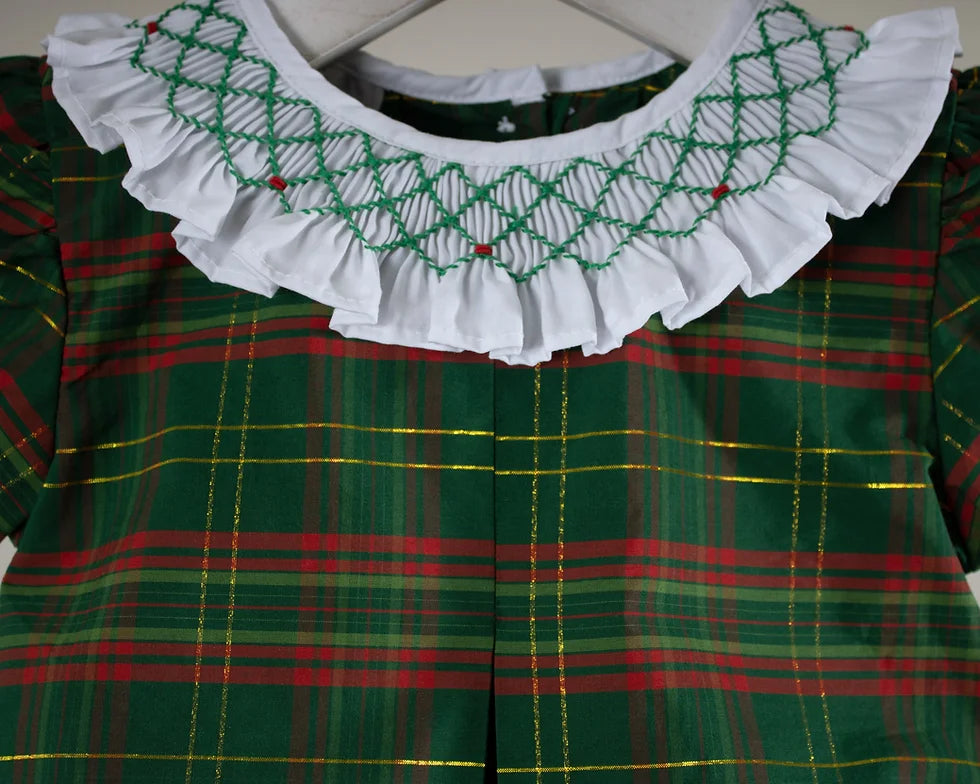 Red/Green Plaid Claire Dress