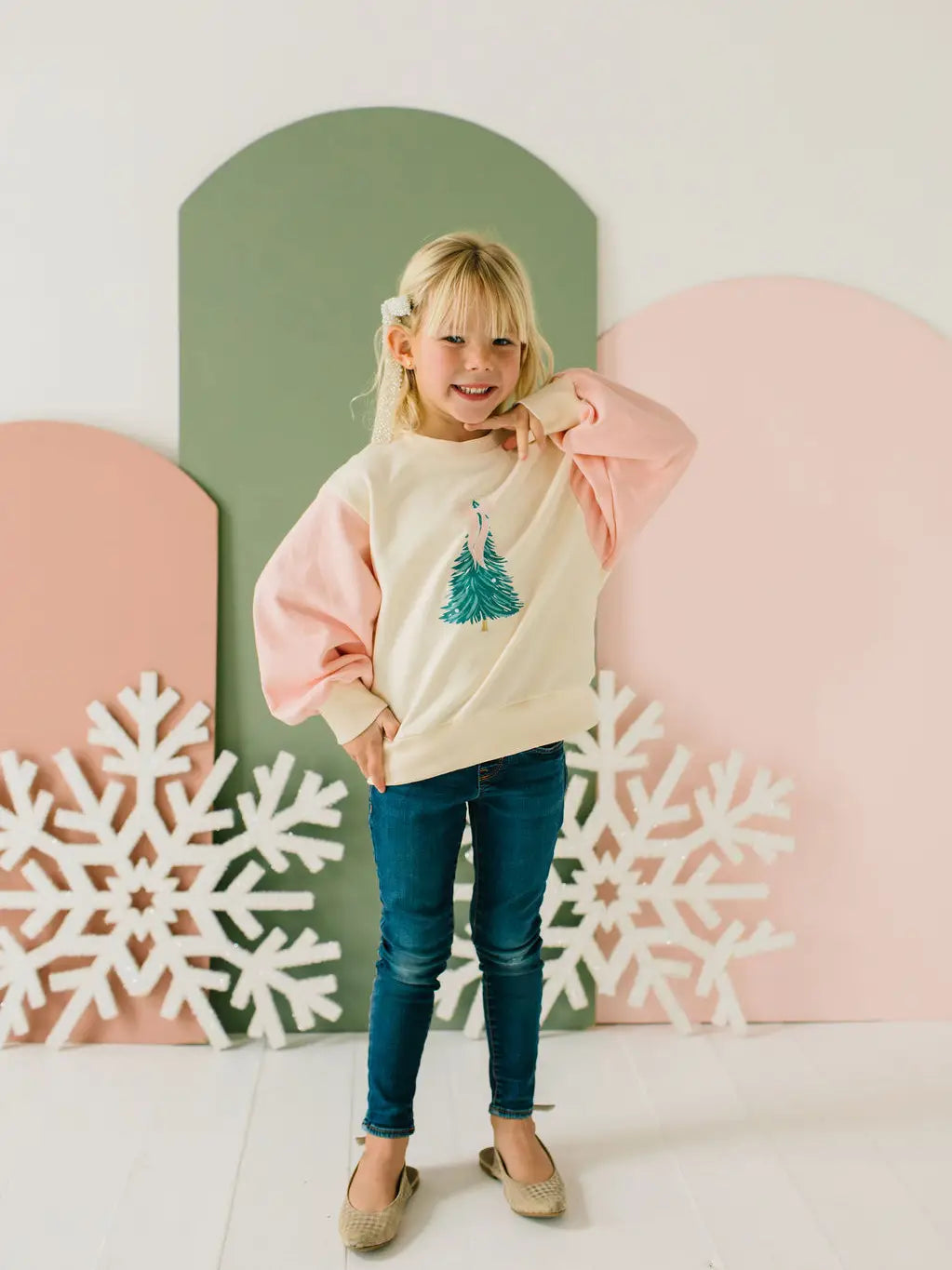 Trim the Tree Raglan Sweatshirt