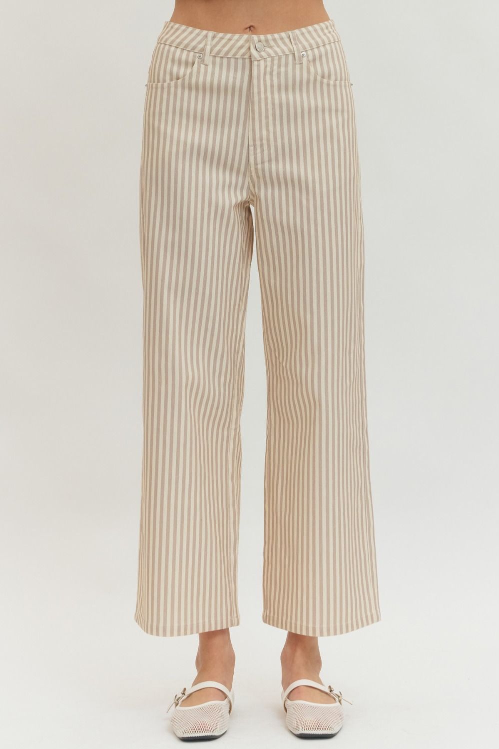 Striped Tan Pant