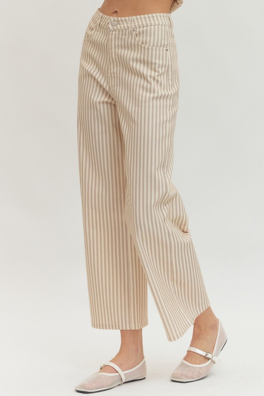 Striped Tan Pant