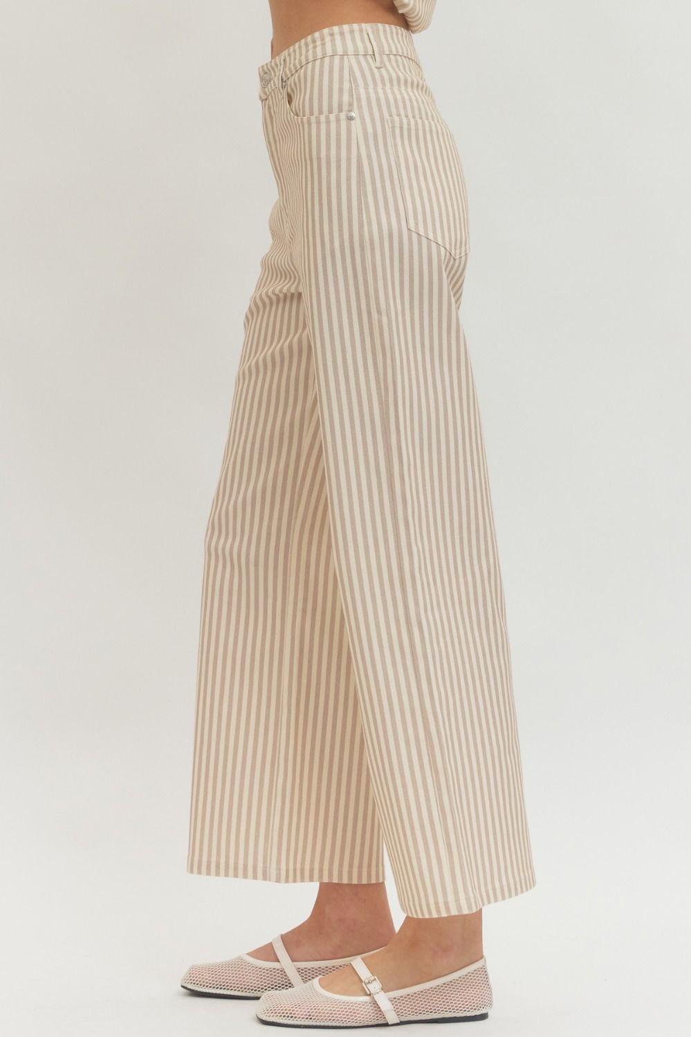 Striped Tan Pant