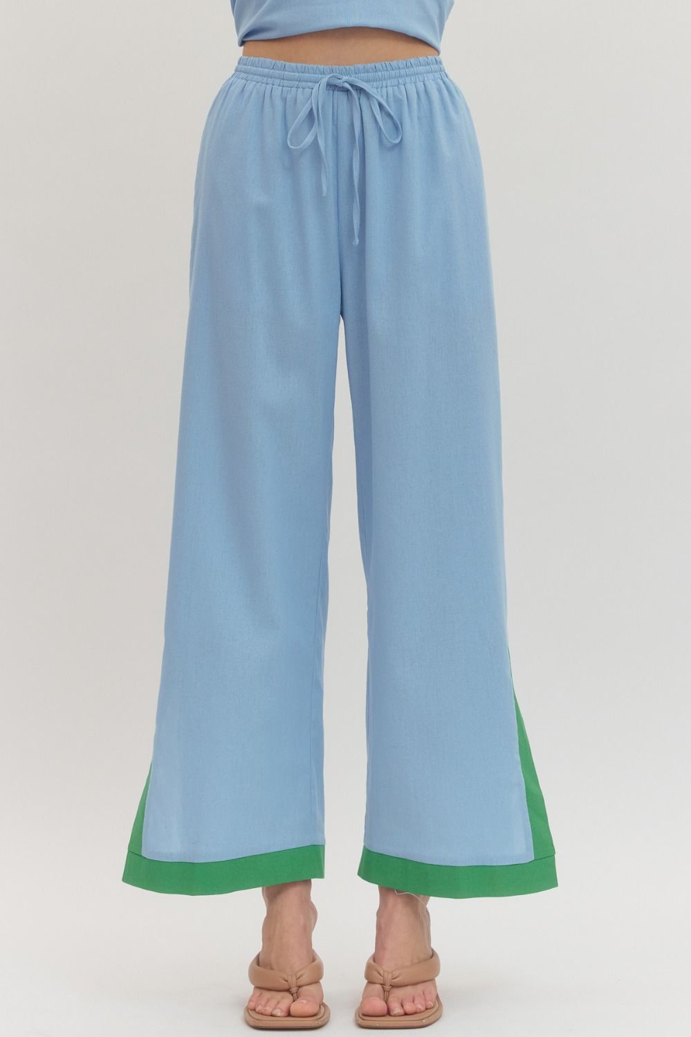 Halter Pant Set - Blue