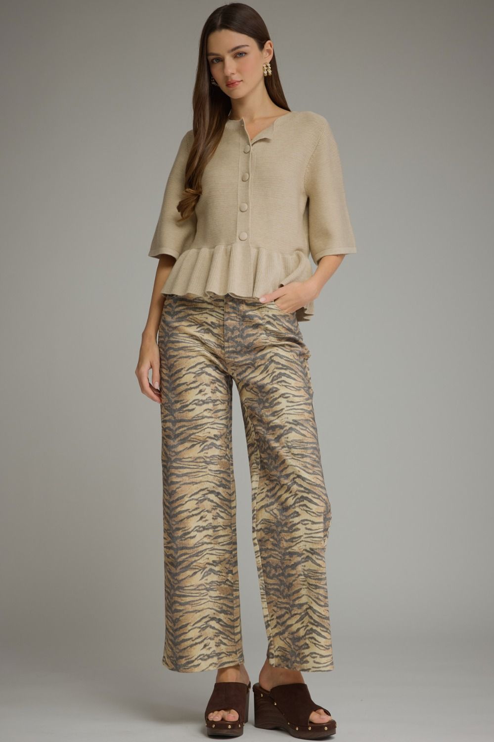 Tiger Print Jean