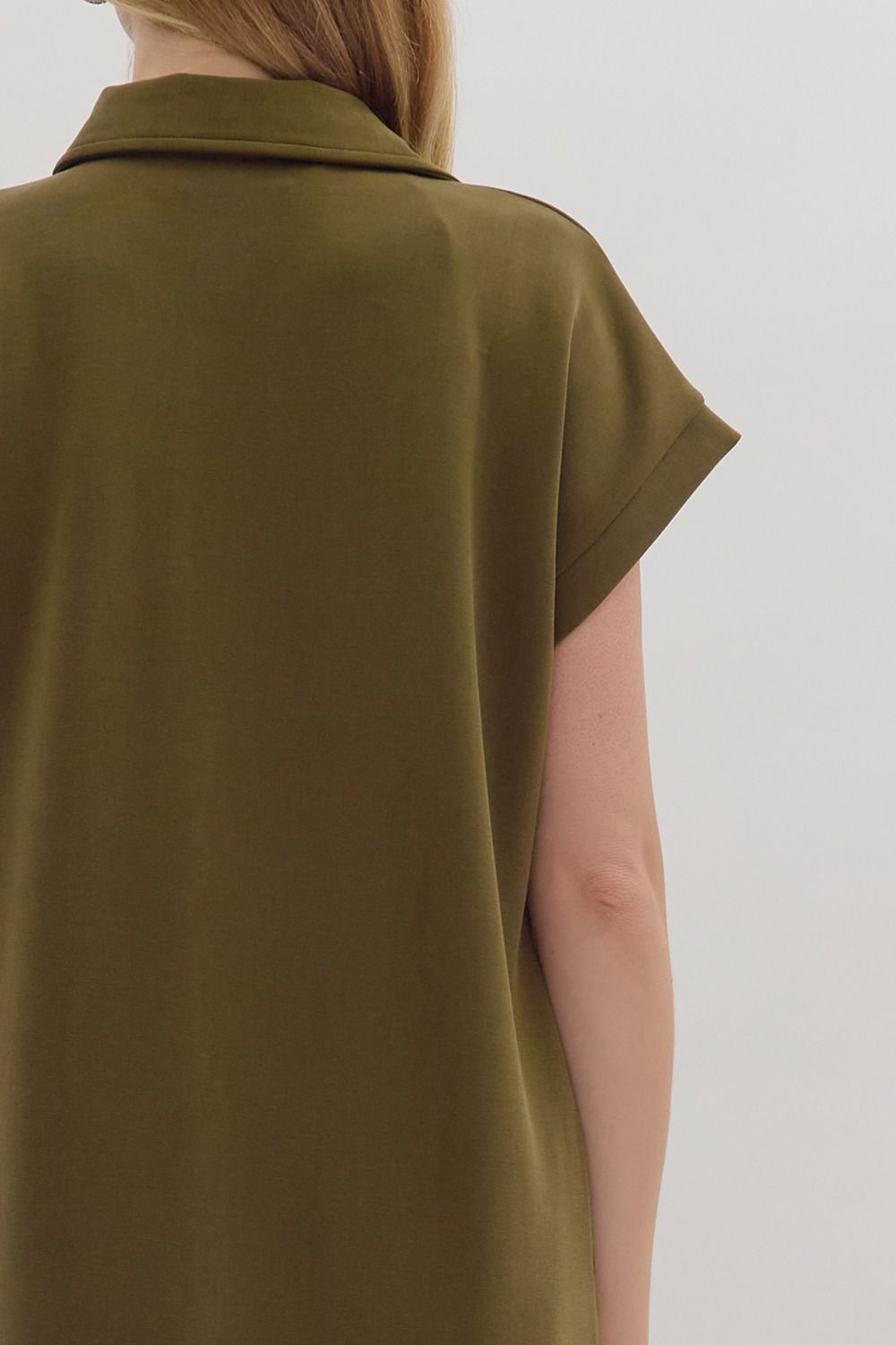 Go To Midi Dress in Olive