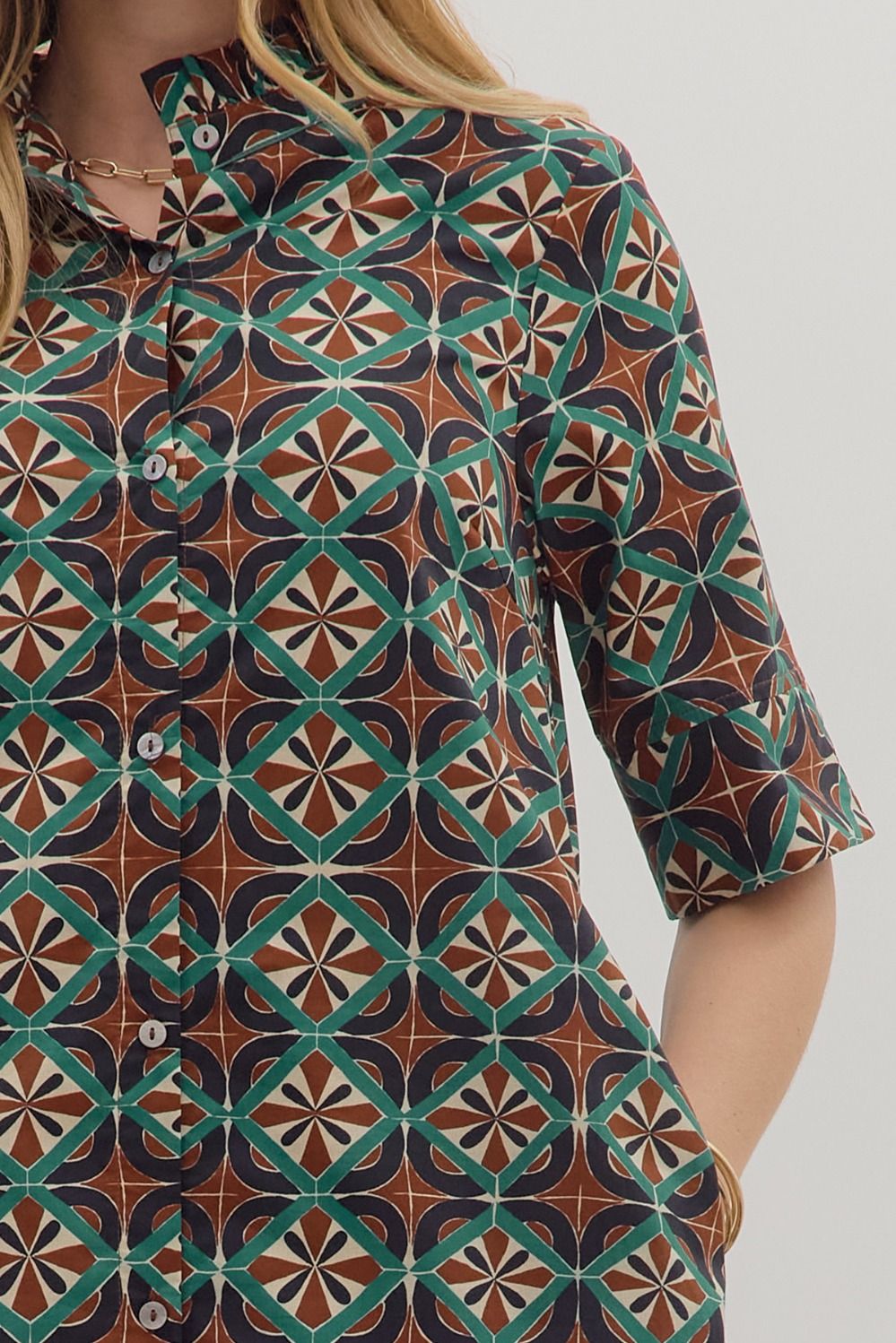 Geometric Midi Dress