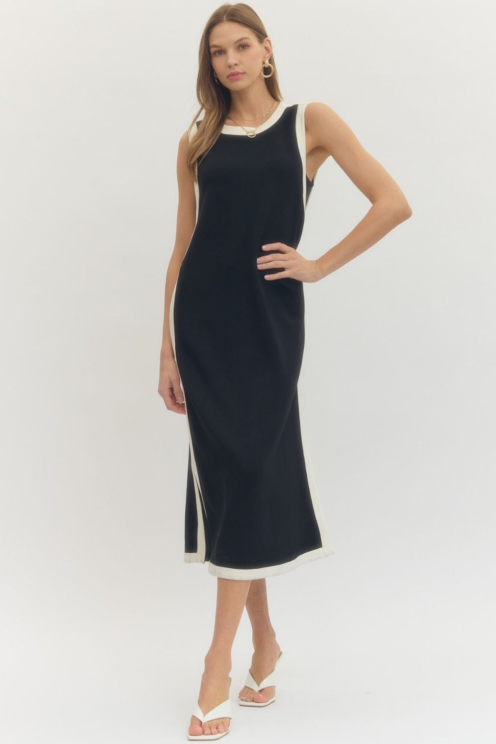 Black And White Tank Dress