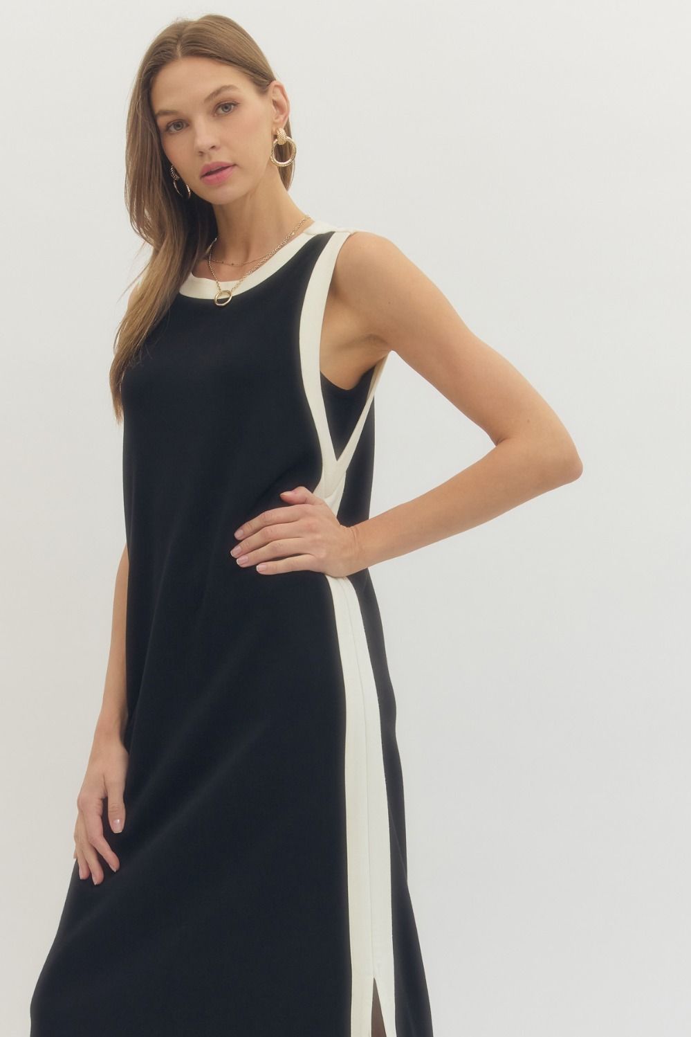 Black And White Tank Dress